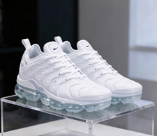 New Nike Air VaporMax TN Plus Triple White Sneaker Running Shoes Men’s Size 8-12 picture