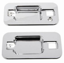 HUMMER H2 METAL EXTERIOR DOOR HANDLE POCKETS CHROME SET OF 4 picture