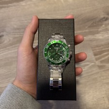 Renovo Promaster Dive Quartz Chronograph Green Dial Mens Watch picture