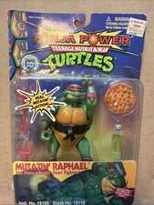 Playmates 1992 Teenage Mutant Ninja Turtles Mutations Mutatin' Raphael 27 Back picture