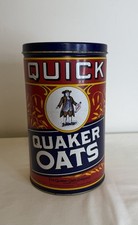 Vintage Quick Quaker Oats 1991 Tin Limited Edition 1922 Label Replica Canister picture