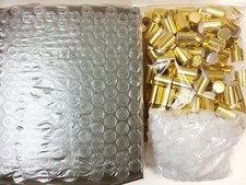 5ml PLAIN 1/6 oz Clear Glass Roll on Bottles With Aluminum Gold Cap & Roller picture