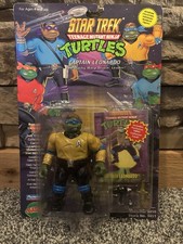 TMNT Captain Leonardo Star Trek Action Figure Playmates Vintage 1994 New picture