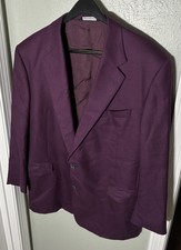 M.L. Leddy's Western Rose Plum 100% Cashmere CUSTOM Sport Coat Jacket Mens 46R picture