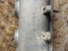 Vintage Cast Aluminum 4-Cylinder Intake Manifold 1181304 Firing Order 1342 picture