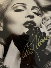 MADONNA . Hand signed 8.5 X 11 B&W photo w COA. Photo Zi picture
