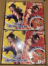 Bandai Namco One Piece Card Game Set Sail Deck Set SD-01 English LOT OF 2 picture