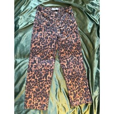 Flying Angel Y2K Style Leopard Pattern Wide/Straight Leg Jeans picture