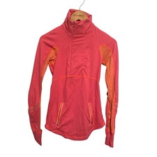 Lululemon Run: Reflect Pullover Y2k Neon Pink Orange Size 2 picture
