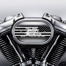 Black & Grey Flag Don't Tread on Me Air Cleaner Insert. Replace Stock Harley  picture