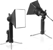 Mini Softbox Photography Lighting Kit, Portable 4x4.8in Continuous Lighting L... picture