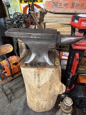Vintage No Name Blacksmithing Anvil 115lbs 22 1/2”. Long Forge Tool picture