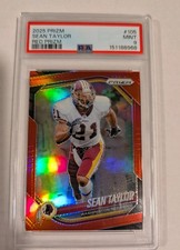 2025 Panini Prizm Sean Taylor Red Prizm Color Match #105 PSA 9 pop 1 picture