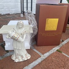 VTG Retired Lenox For The Holidays China Jewels Nativity Woman With Urn BNB 2 picture