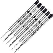5 Monteverde Parker Style Ballpoint Pen Refills, Needle Point, Gel Ink, Black picture