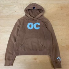 Roxy 00s Womens Zip Up Orange County Hoodie Sz L picture