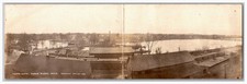 RPPC ~ Three Rivers MI Lake Shore Railroad Depot Folding ~ 3rd ward interurban picture