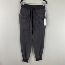 Young Fabulous & Broke Jogger Pants Womens Small Gray Drawstring Pockets picture