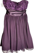 Vtg Mini Purple Party Dress WhimsiFairy Feminine Dark Romantic Moody Lacey Hoco picture