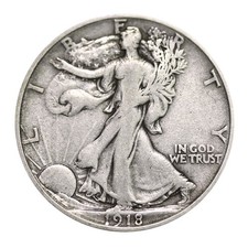 Walking Liberty Half Dollar VF 90% Silver Very Fine 1916-1947 Random Date picture