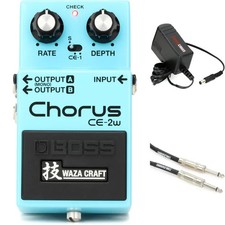 Boss CE-2W Waza Craft Chorus Pedal with Power Supply and Cable picture