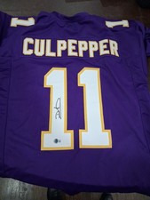 Dante Culpepper Minnesota Vikings Signed Jersey Beckett COA XL picture