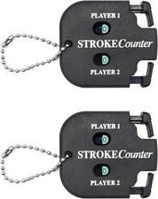2Pcs Golf Score Counter Portable Handheld Stroke Clicker for 2 Players picture