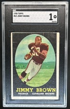 1958 Topps - Jim Brown #62 (RC) Rookie Cleveland Browns HOF picture