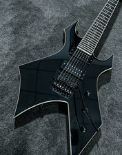 US STOCK B.C. Warlock Extreme Electric Guitar Black Skull Bone 7 String picture