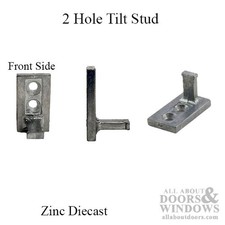 Cam Pivot 2 Hole Tilt Stud Zinc Diecast Non-Handed Wood Windows picture