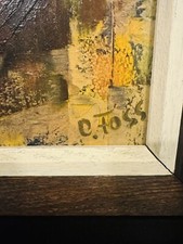 Olivier Foss (1920-2002) Original Oil Painting Listed OOAK VTG Authentic picture