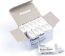 Pentel Refill Erasers Twist-Erase Series Pencils - Pack of 36 (E10) picture