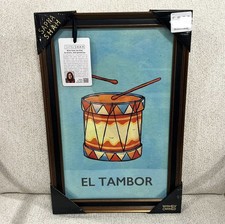 Sapna Shah EL TAMBOR 20x16 Framed Print Art Women Owned NWT picture