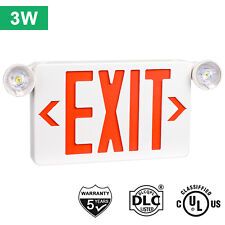 LED Exit Sign lamp & Emergency Light – Dual LED Lamp UL-94 Fire Resistance light picture