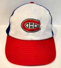 Vintage Montreal Canadiens Hat Cap NHL Snapback Hat Mesh 80s picture