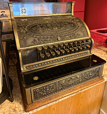 National Ornate Antique-Style Cash Register Glass Top, Drawer picture