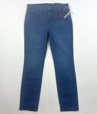 NYDJ Not Your Daughters Jeans Womens 10 31x29 Slim Fit Blue Ankle Jeans M10Z1085 picture