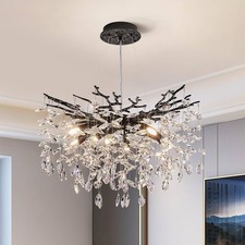 Modern Tree Branch Crystal Chandelier Luxury Blacl Crystal picture