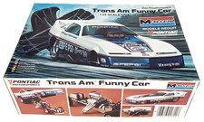 Vintage 1985 Monogram Trans Am Funny Car 1/24 Scale Model Kit With Original Box picture