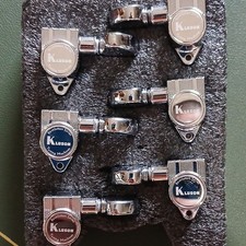 Kluson Revolution Series Silver Guitar Tuning Pegs Set for Neck picture