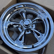 American Racing Vintage VN615 Torq Thrust II 1 Pc 17x7 5x120.65 0mm Chrome Wheel picture