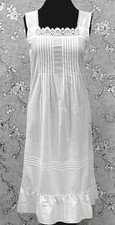 SoieRose Victorian 100% Cotton Sleeveless Nightgown with Lace Bodice SR-1228 picture