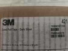 3M Lead Foil Tape 421, Dark Silver, 3/4 in x 36 yd, 6.3 mil picture