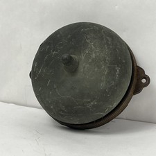Vintage/ Antique Dated July 1872 Brass & Cast Iron Door Bell Ringer Victorian picture