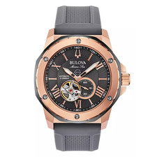 Bulova Series A 98A228 Men's Marine Star Automatic Stainless Steel Watch 44 mm picture