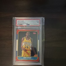Fleer Kevin Durant 2007 Fleer '86 Retro Rookies #143 Rookie Insert PSA 7 picture
