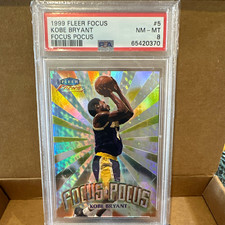 Fleer 1999 Fleer Focus Kobe Bryant Focus Pocus #5 Lakers Insert PSA 8 picture