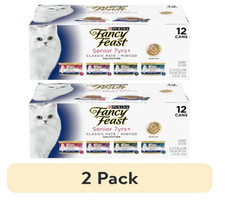 Purina Fancy Feast Senior Classic Pate Wet Cat Food Minced Collection-24 Cans picture
