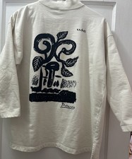 Vintage Pablo Picasso Flower In A Glass 1947 Art Sweatshirt Cream USA Medium picture