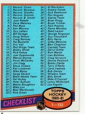 1980 TOPPS Hockey card singles pick what you need 5 thru 132 picture